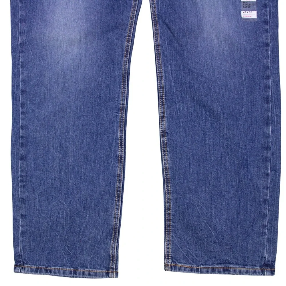 NWT Levis 541 Jeans Men 42x32 Denim Athletic Taper Stretch Med Wash‎ Roomy Thigh